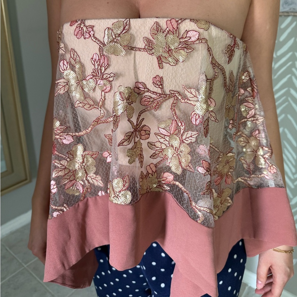 Runaway the Label Sequin Rose/Beige ELIZA BUSTIER